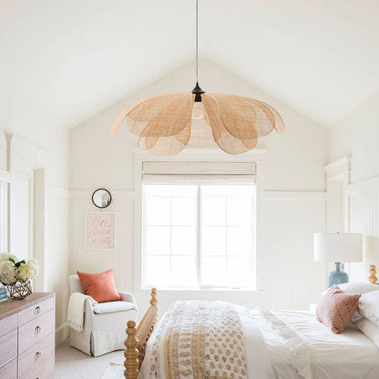 Hand-Woven Rattan Ceiling Light