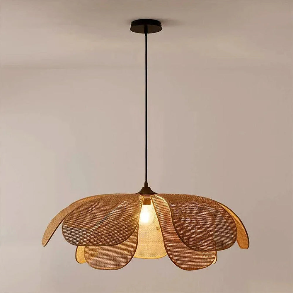 Hand-Woven Rattan Ceiling Light