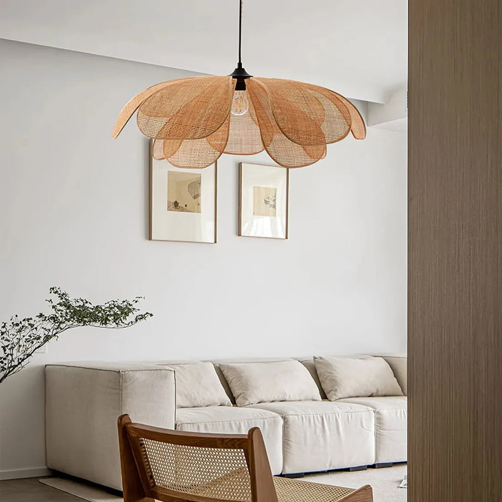 Hand-Woven Rattan Ceiling Light