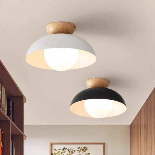 Modern Cup-Shaped Semi-Flush Ceiling Light