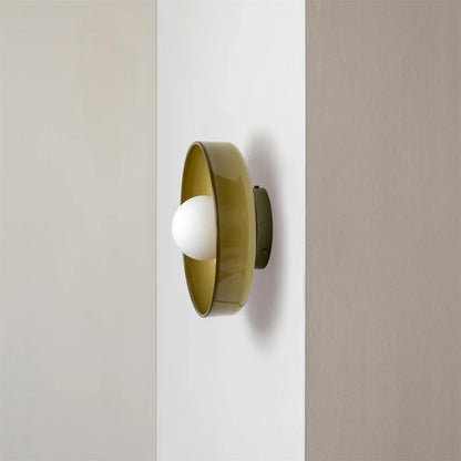 Modern Round Glass Ceiling Light
