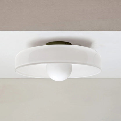 Modern Round Glass Ceiling Light