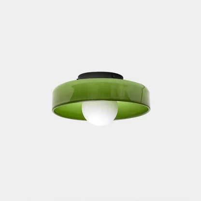 Modern Round Glass Ceiling Light
