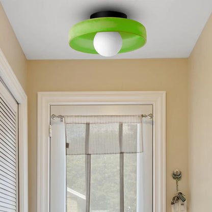 Modern Round Glass Ceiling Light
