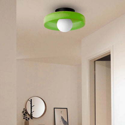 Modern Round Glass Ceiling Light