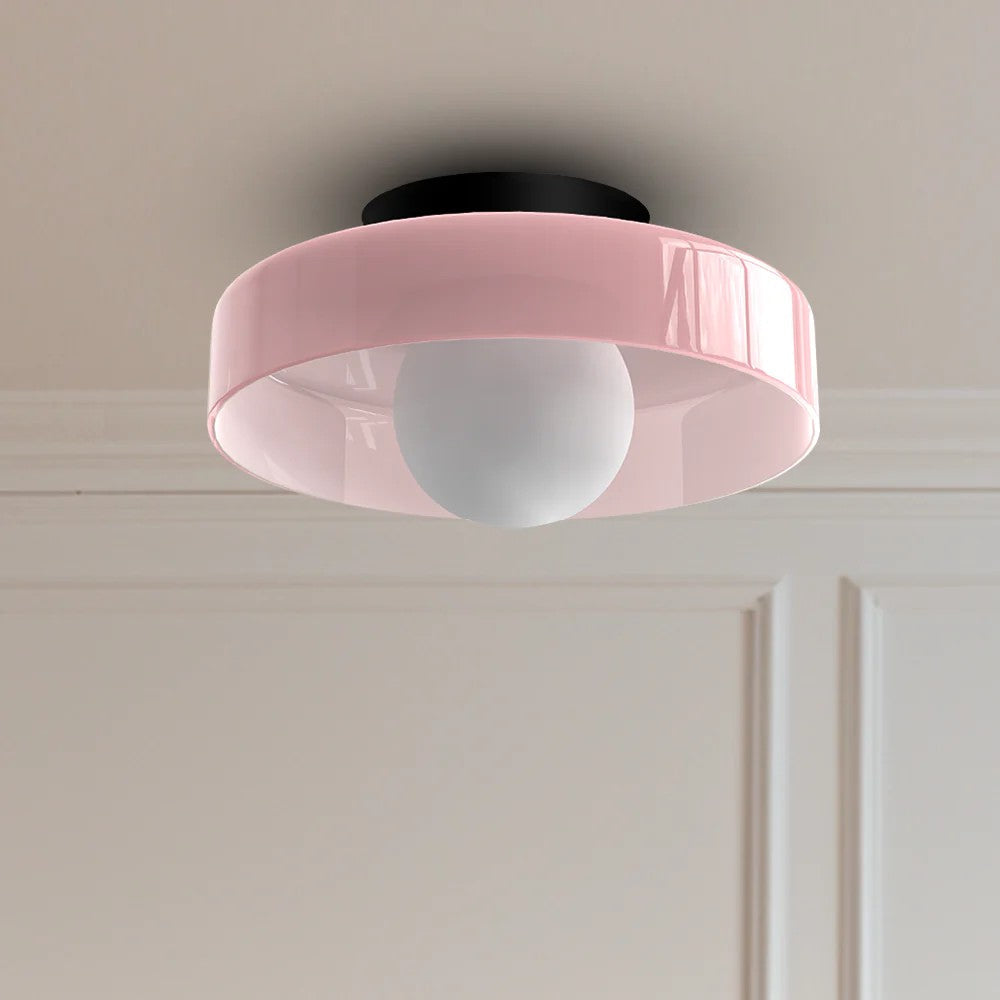 Modern Round Glass Ceiling Light