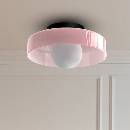 Modern Round Glass Ceiling Light