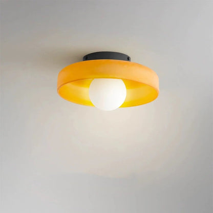 Modern Round Glass Ceiling Light