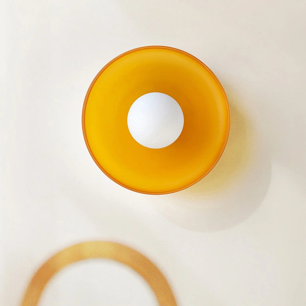 Modern Round Glass Ceiling Light