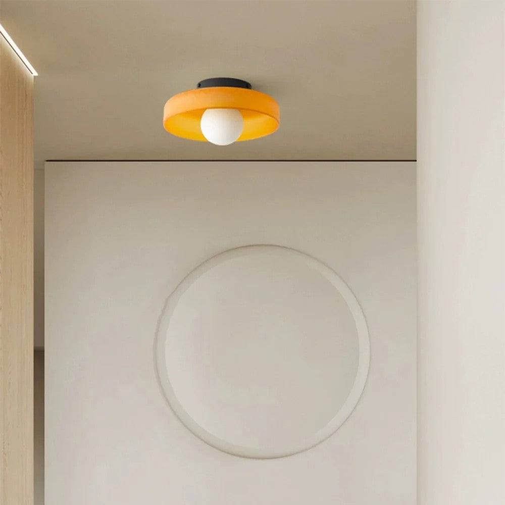 Modern Round Glass Ceiling Light