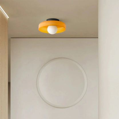 Modern Round Glass Ceiling Light