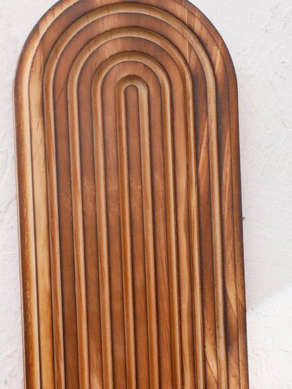 Bohemian Rustic Geometric Oval Wall Shelf