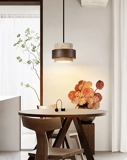 Wabi-Sabi Stone Bar Pendant Light
