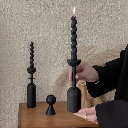 Wooden Candlestick