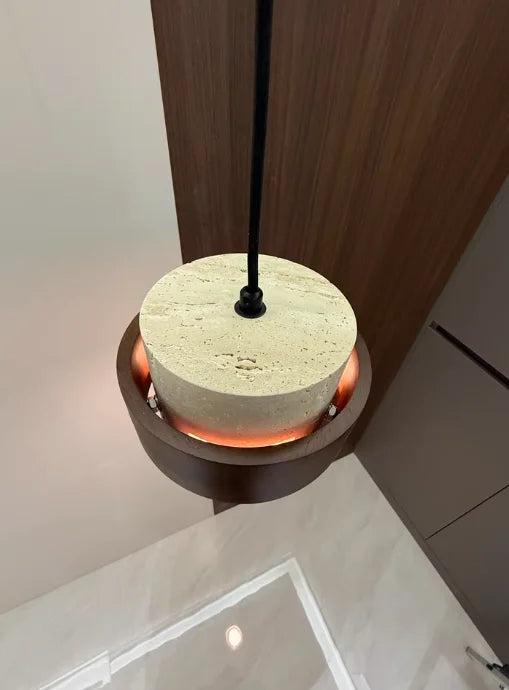 Wabi-Sabi Stone Bar Pendant Light