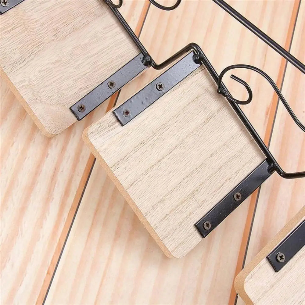 Staircase-Style Metal Wall Shelf