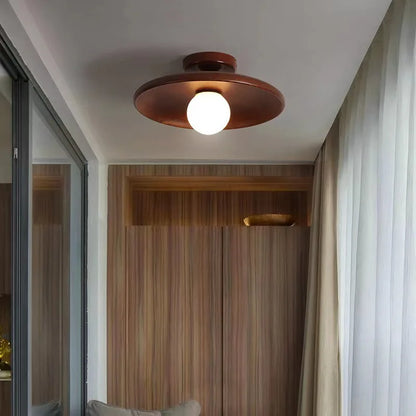 Modern Solid Wood Ceiling Light