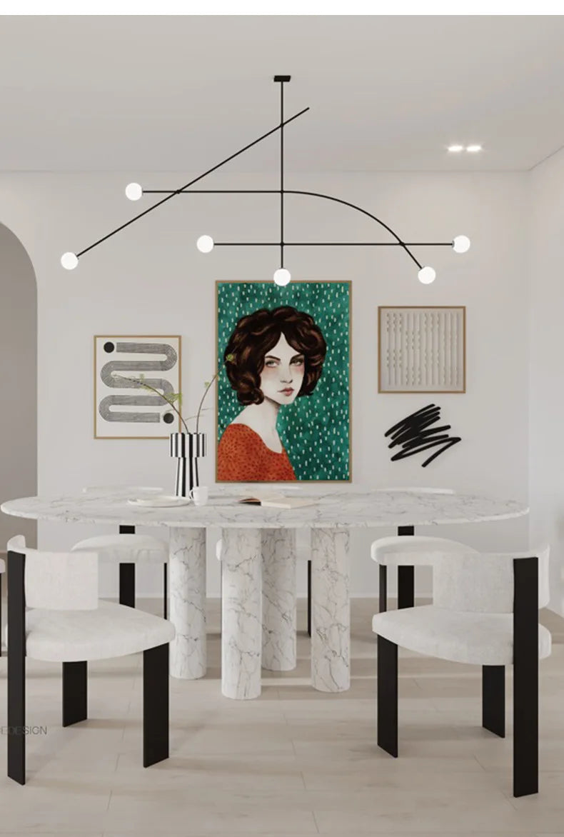 Modern Asymmetric Geometric Ceiling Light