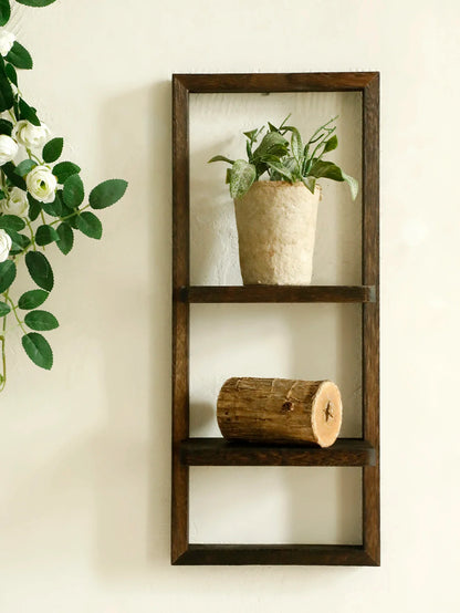 Rustic Wood Wall Shelf