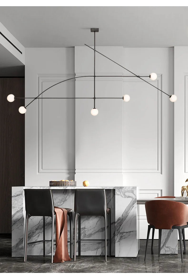 Modern Asymmetric Geometric Ceiling Light