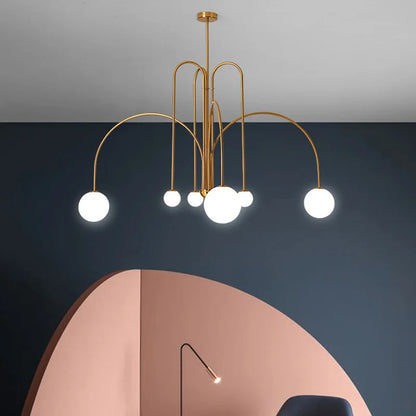 Nordic-Style Multi-Arm Spider Ceiling Light