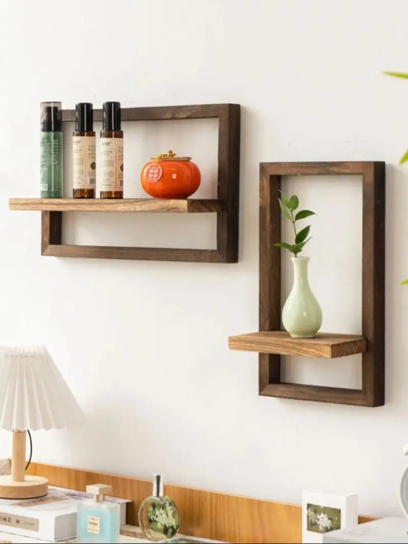 Floating Wood Wall Shelves