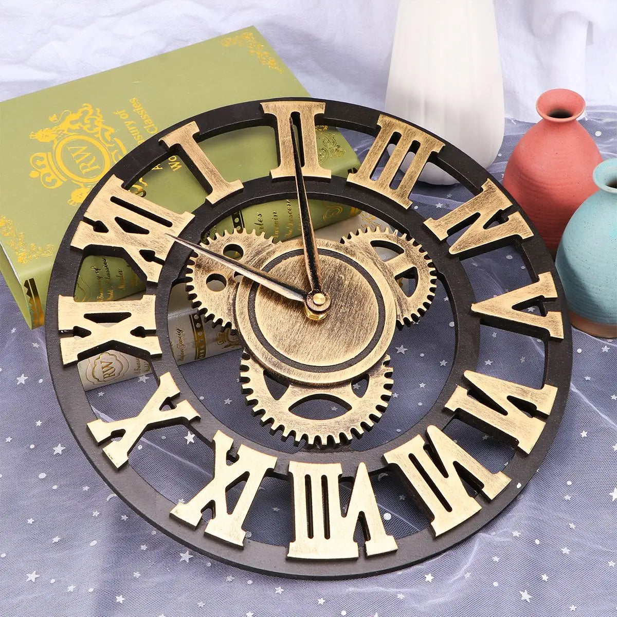 Reloj de pared industrial