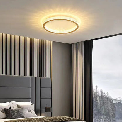 Round Gold Ceiling Light