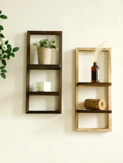 Rustic Wood Wall Shelf