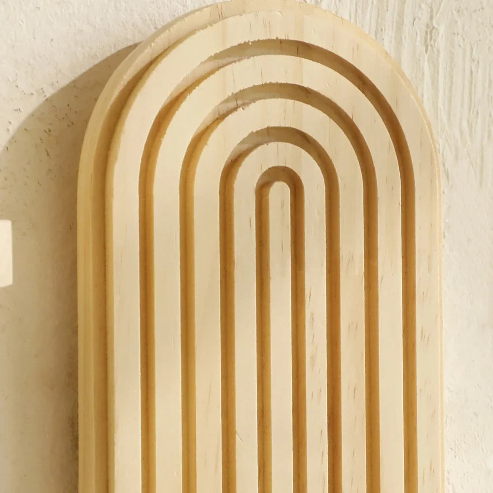 Geometric Wood Wall Shelves