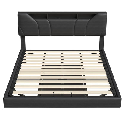 Floating Design Storage Bed with Drawer