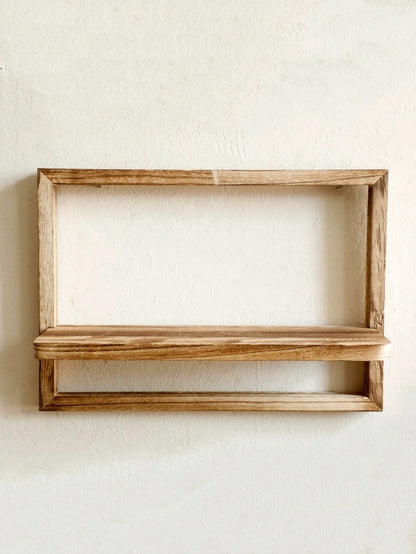 Rustic Floating Wood Wall Shelves