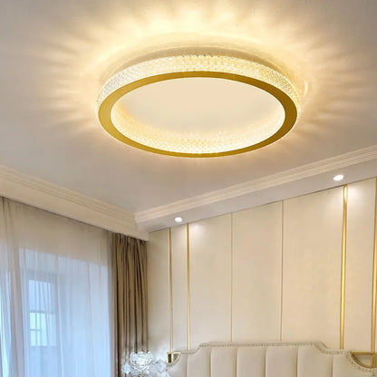 Round Gold Ceiling Light