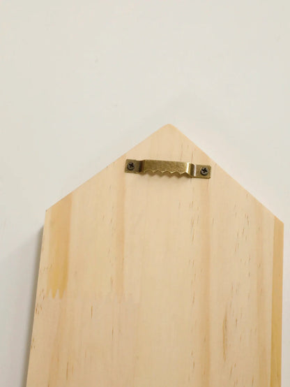 Bohemian Geometric Natural Wood Wall Shelves
