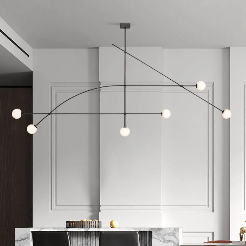 Modern Asymmetric Geometric Ceiling Light