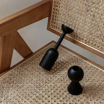 Wooden Candlestick