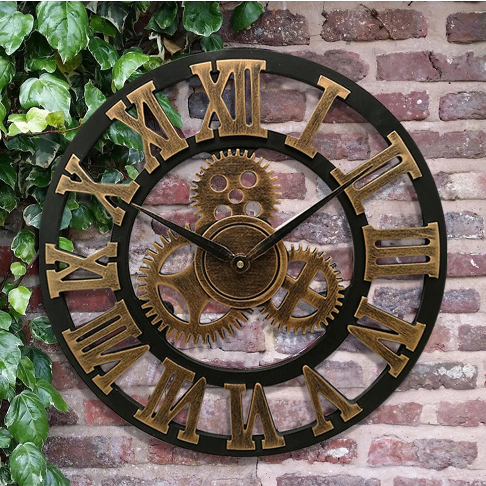 Reloj de pared industrial