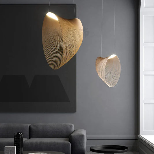 Minimalist Sculptural Veil Pendant Light