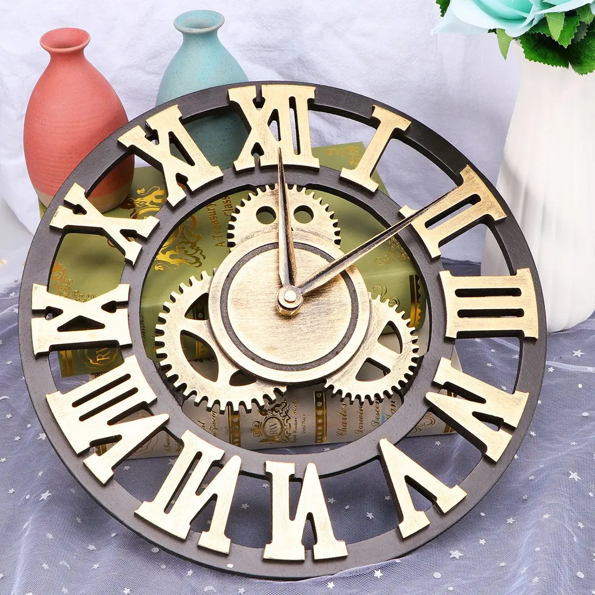 Reloj de pared industrial