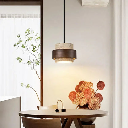 Wabi-Sabi Stone Bar Pendant Light