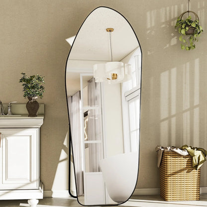 Irregular Aluminium Full-Length Mirror