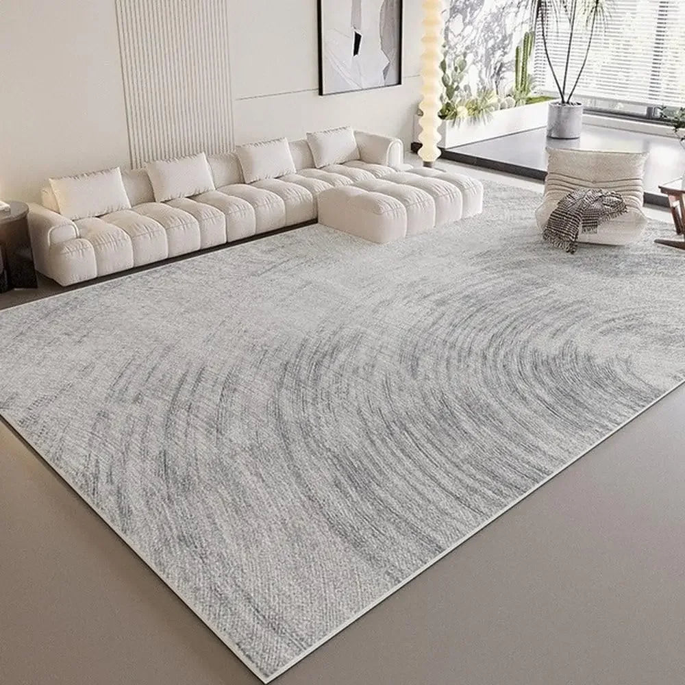 Gray Swirl Wabi-Sabi Rug