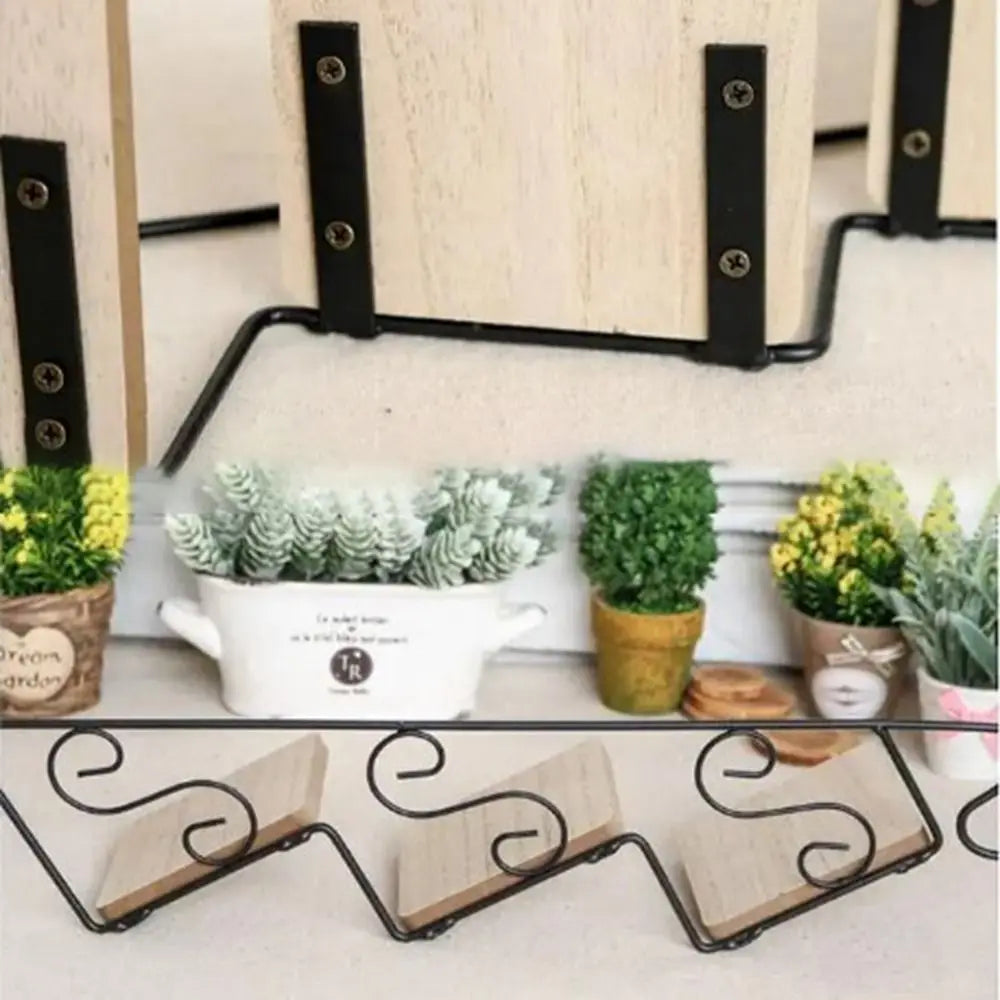 Staircase-Style Metal Wall Shelf
