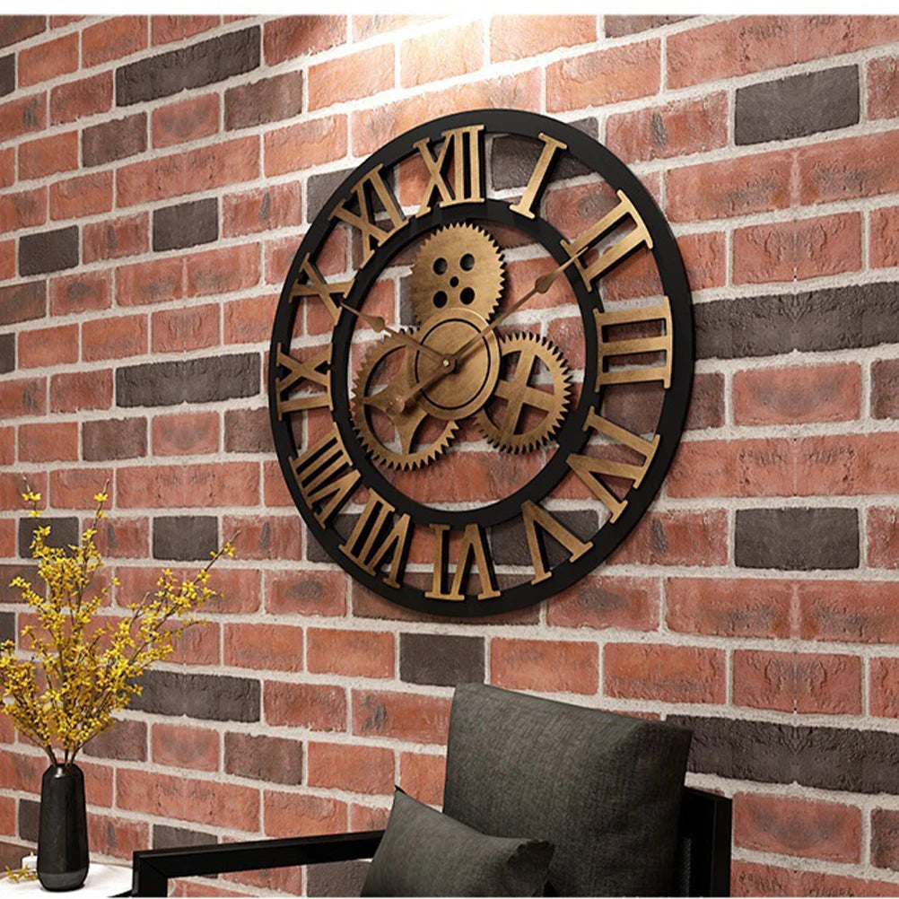 Reloj de pared industrial