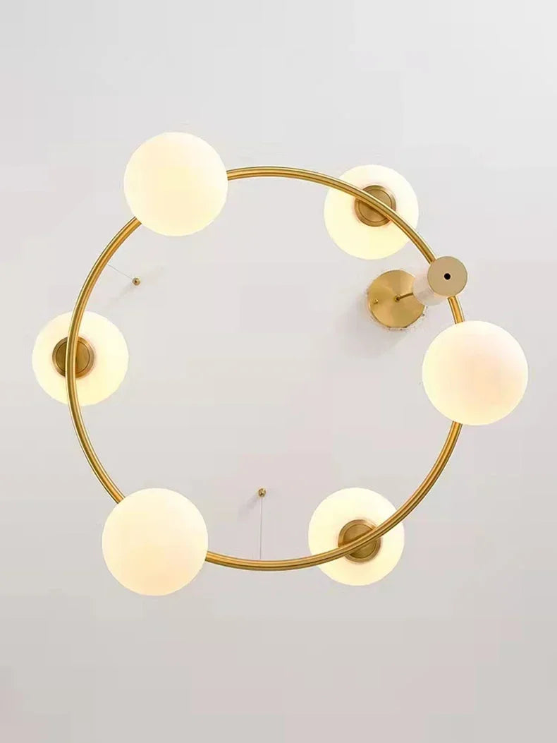 Nordic-Style Glass Globe Chandelier