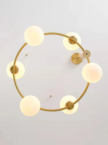 Nordic-Style Glass Globe Chandelier