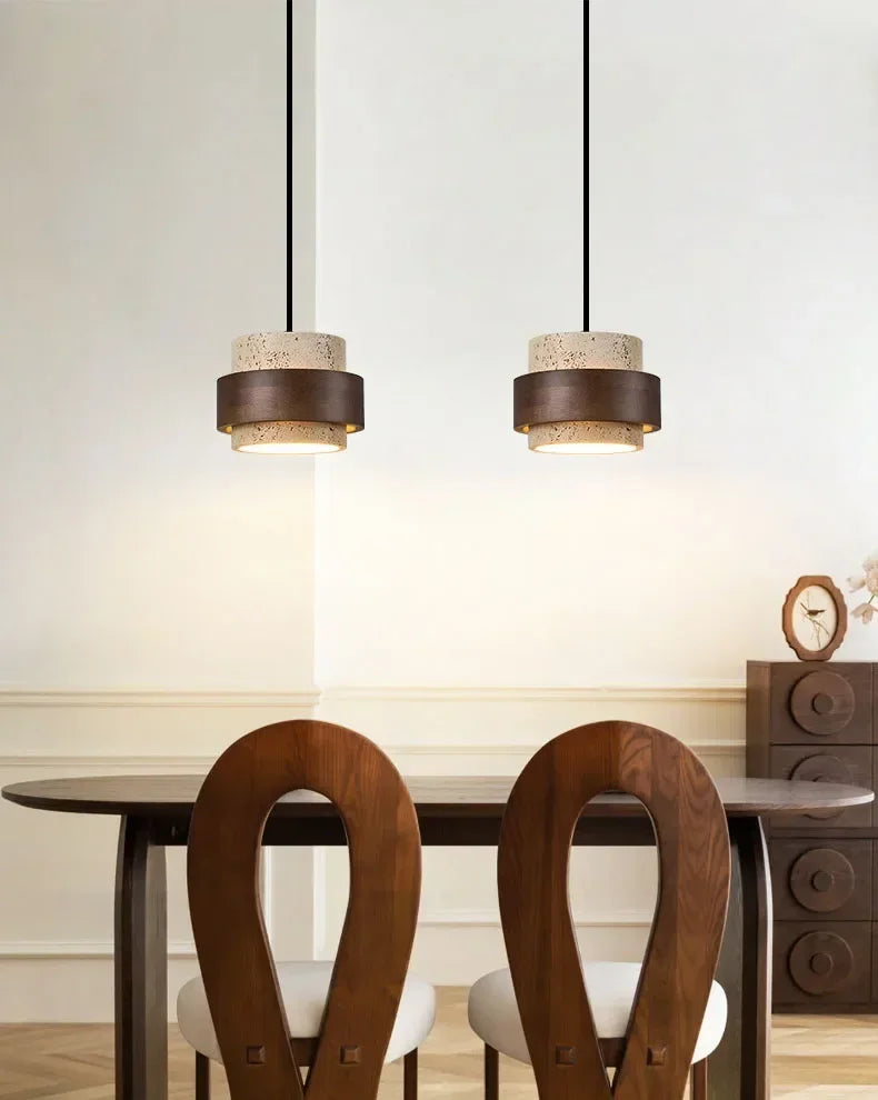 Wabi-Sabi Stone Bar Pendant Light