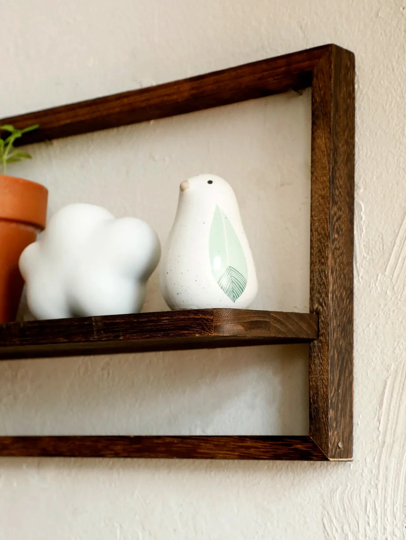 Rustic Floating Wood Wall Shelves