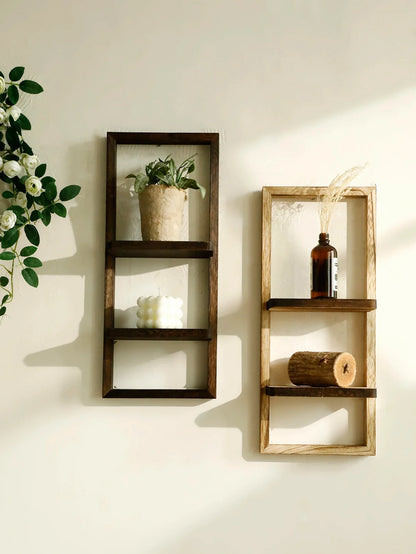 Rustic Wood Wall Shelf