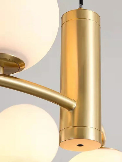Nordic-Style Glass Globe Chandelier